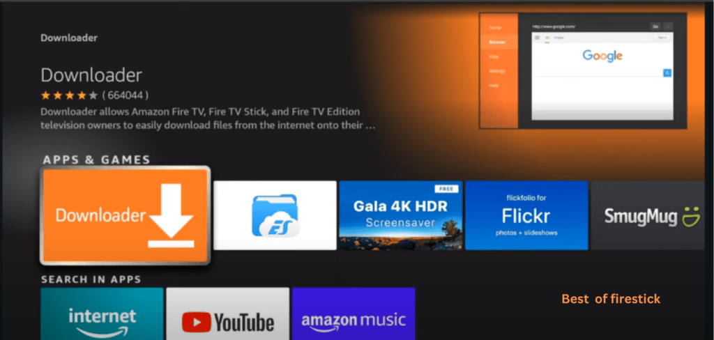 install downloader on firestick
