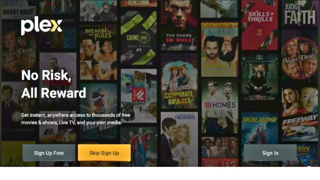 sign up plex on firestick