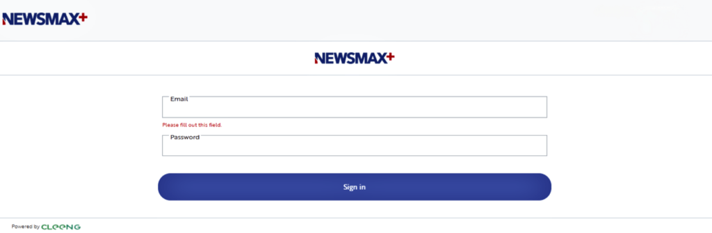 Sign Up for Newsmax on firestick