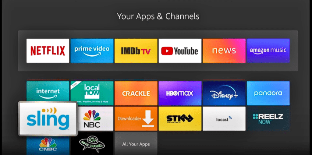 Apps on firestick