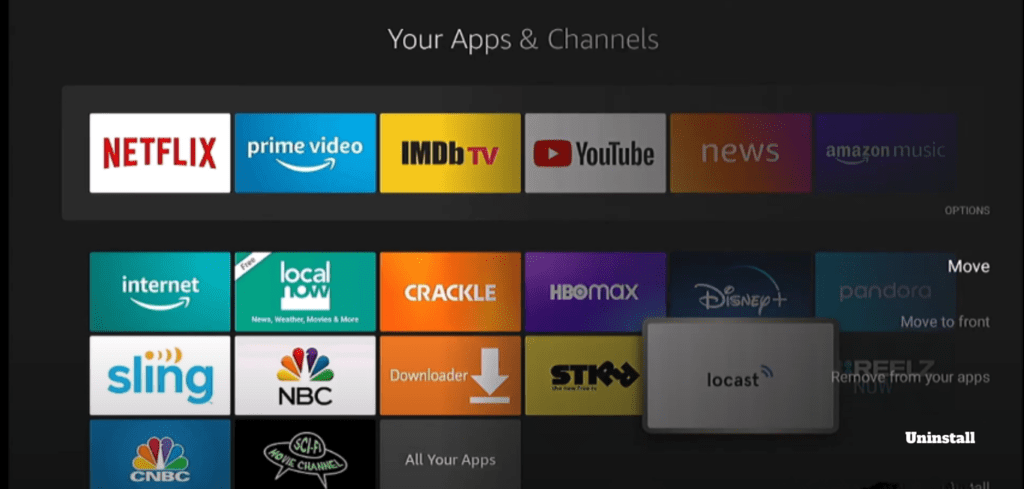 Apps on firestick