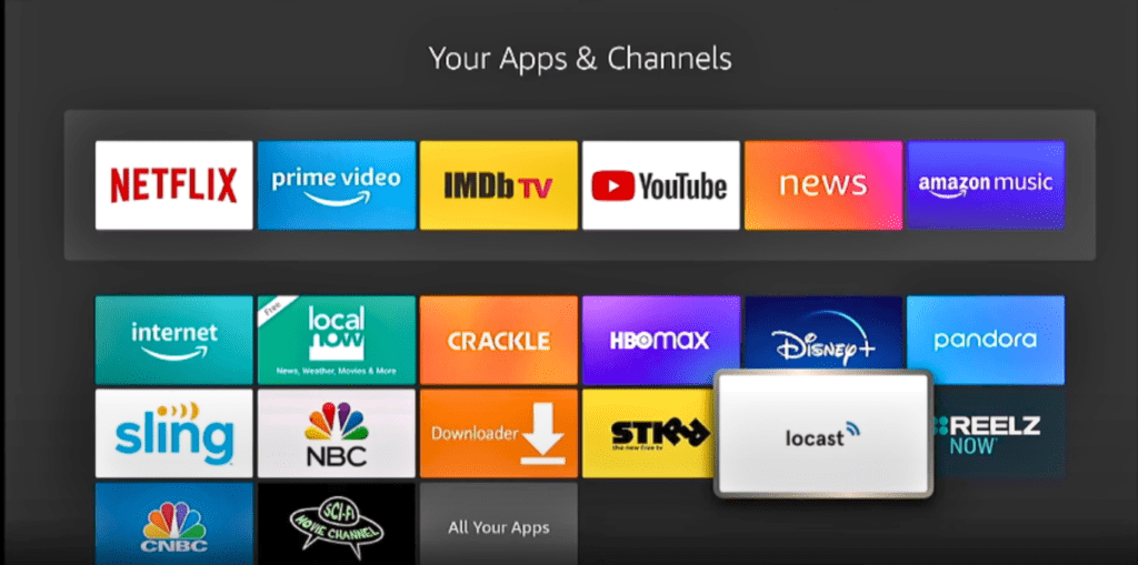 Apps on firestick