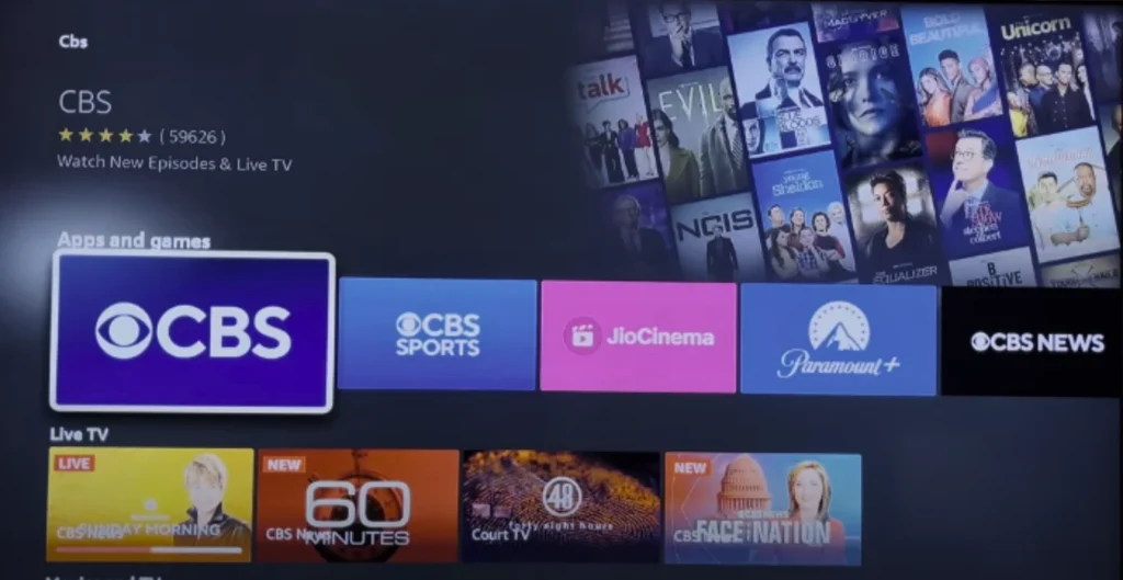 CBS-downloading-from-amazon-app-store-best-of-firestick